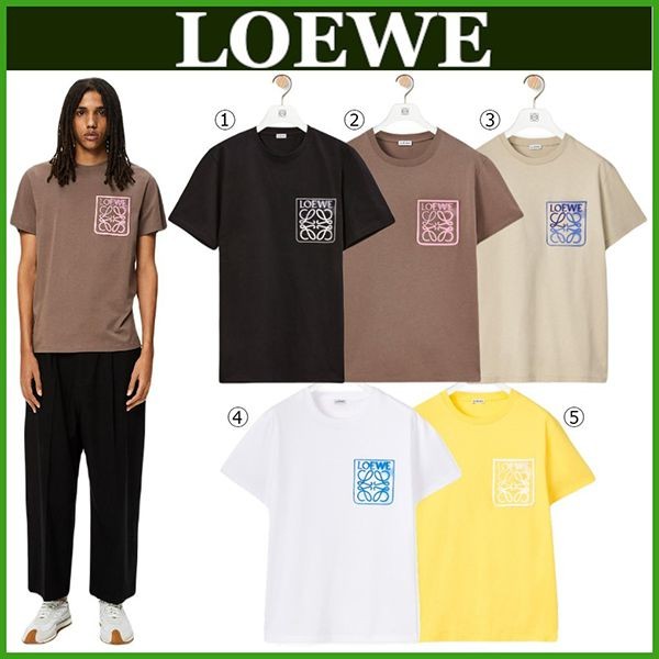 LOEWE ロエベ 本物 アナグラム ポケット チェック 切替 フード